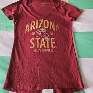 Arizona State Sun Devils Collegiate Women's V-neck T-shirt NWT